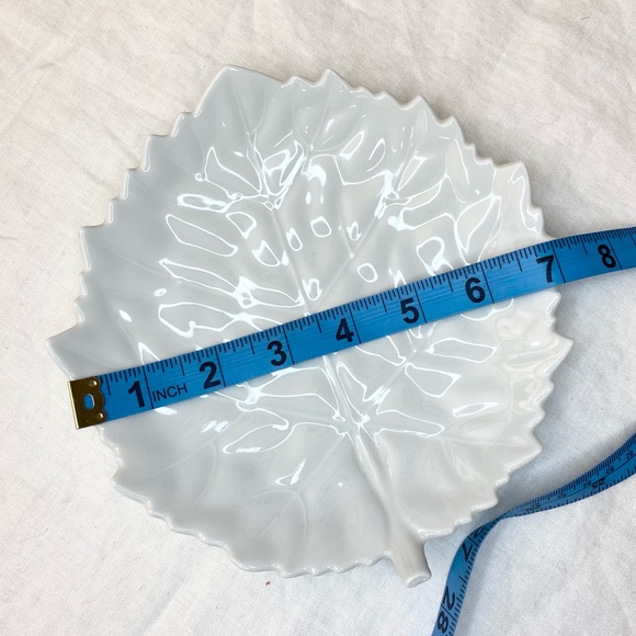 KAISER German White Porcelain Leaf Plate Dish - Picture 2 of 9